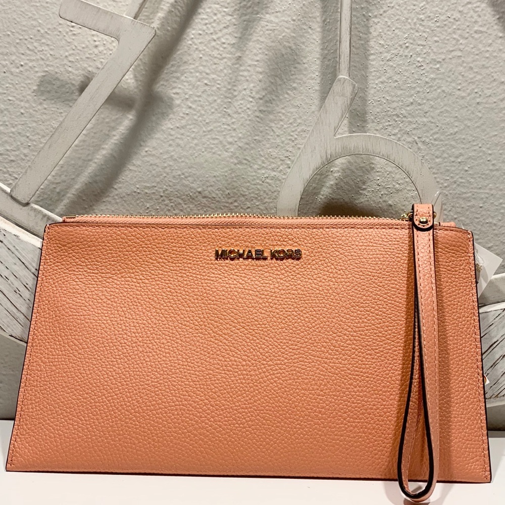 Michael Kors Leather Clutch Wristlet